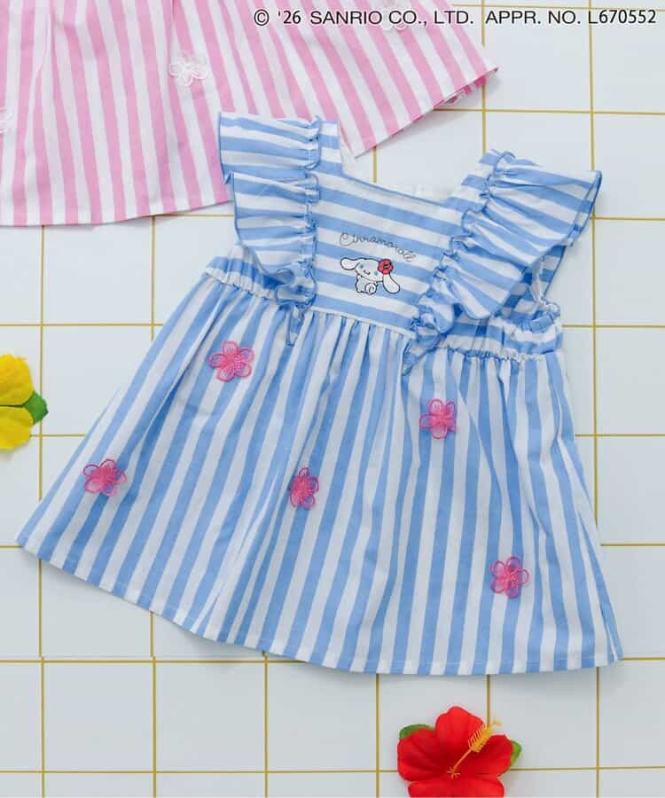 【リンク】【サンリオキャラクターズ】お花ストライプチュニック