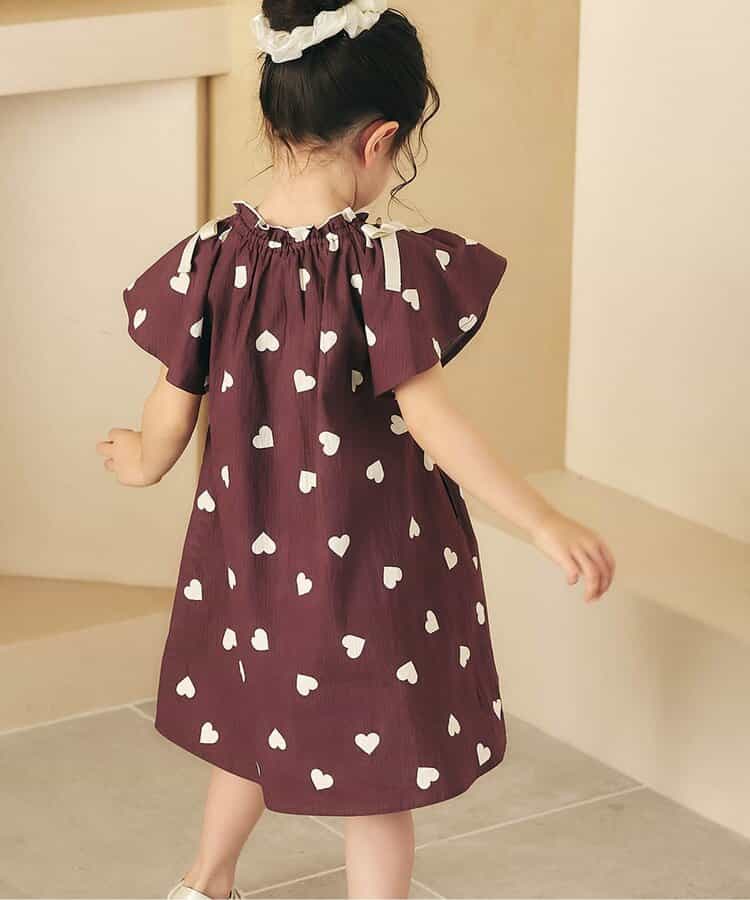 【リンク】肩リボンフレアヒロインワンピース