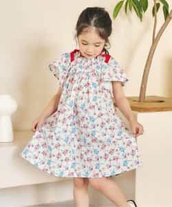 【リンク】肩リボンフレアヒロインワンピース