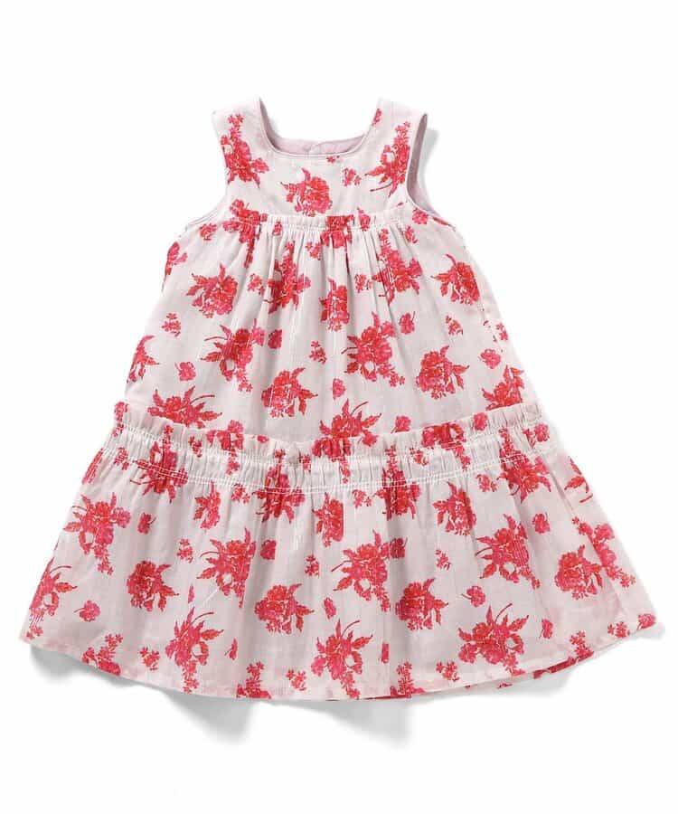 サマープリントティアードワンピース_アプレレクールマシェリ