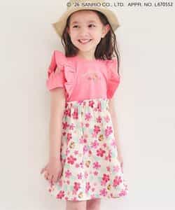 【サンリオキャラクターズ】トロピカルオフショルワンピース