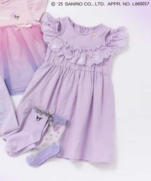 ★SALE★【リンク】【サンリオキャラクターズ】スカラップ刺繍ワンピース