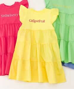 【リンク】フルーツロゴティアードワンピース