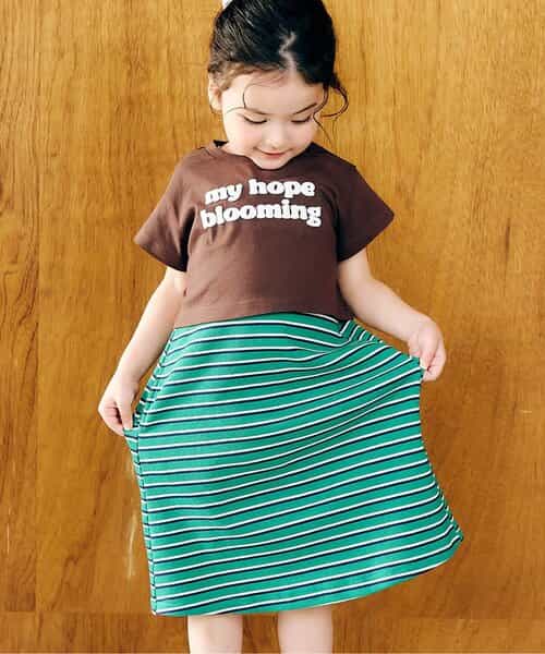 WEB限定 ショート丈ロゴTシャツ×キャミワンピ2Pセット