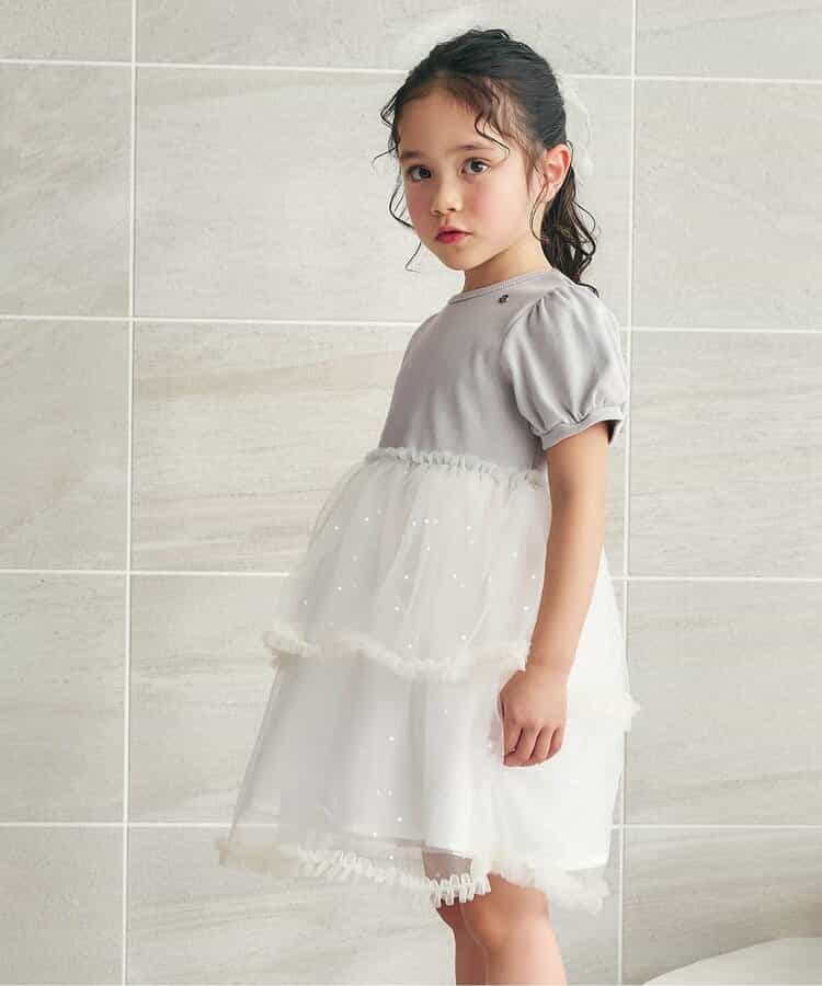 フリルチュールドッキングワンピース