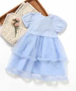 ☆3/19(木)21時～3点10％OFF☆フリルチュールドッキングワンピース