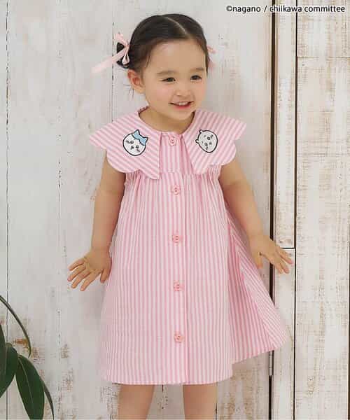 【リンク】【アニメちいかわ】襟付きワンピース