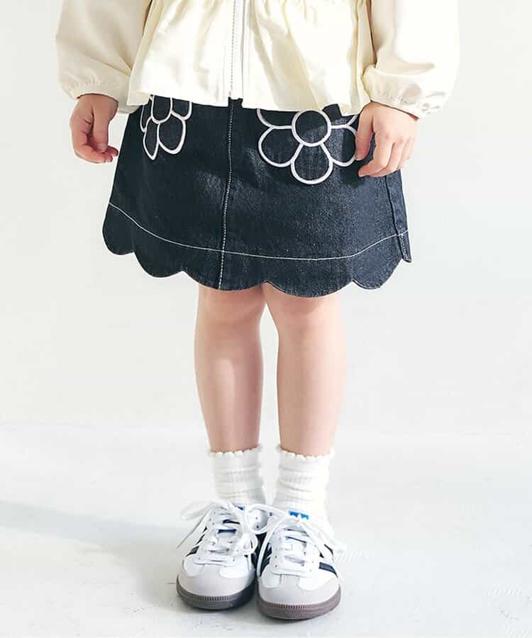 フラワーポケットインパンツ付きスカート