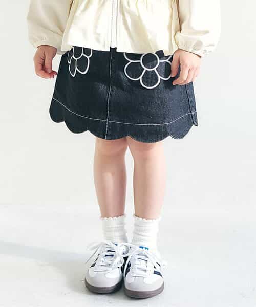 フラワーポケットインパンツ付きスカート