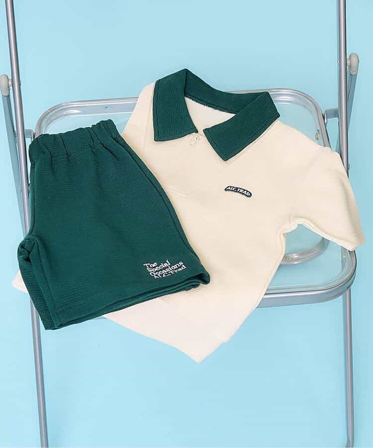 ★SALE★ハーフジップセットアップ  4分丈