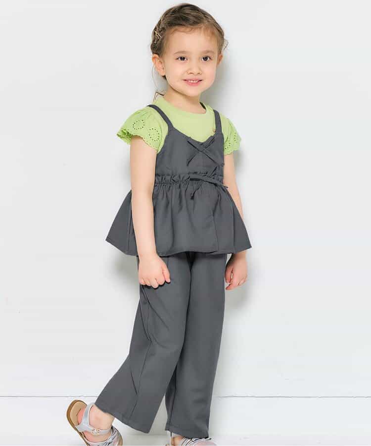 リボンビスチェ＆フリルタックパンツ2Pセット