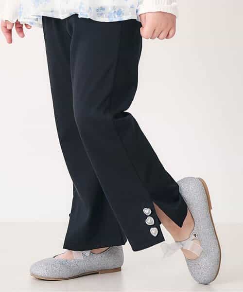 ★SALE★ハートボタンフレアパンツ 9分丈