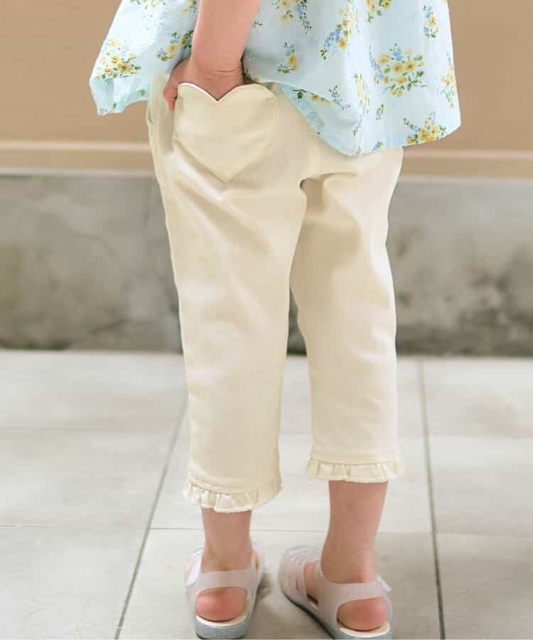 ★SALE★ハートポケットクロップドきゅんパンツ  8分丈