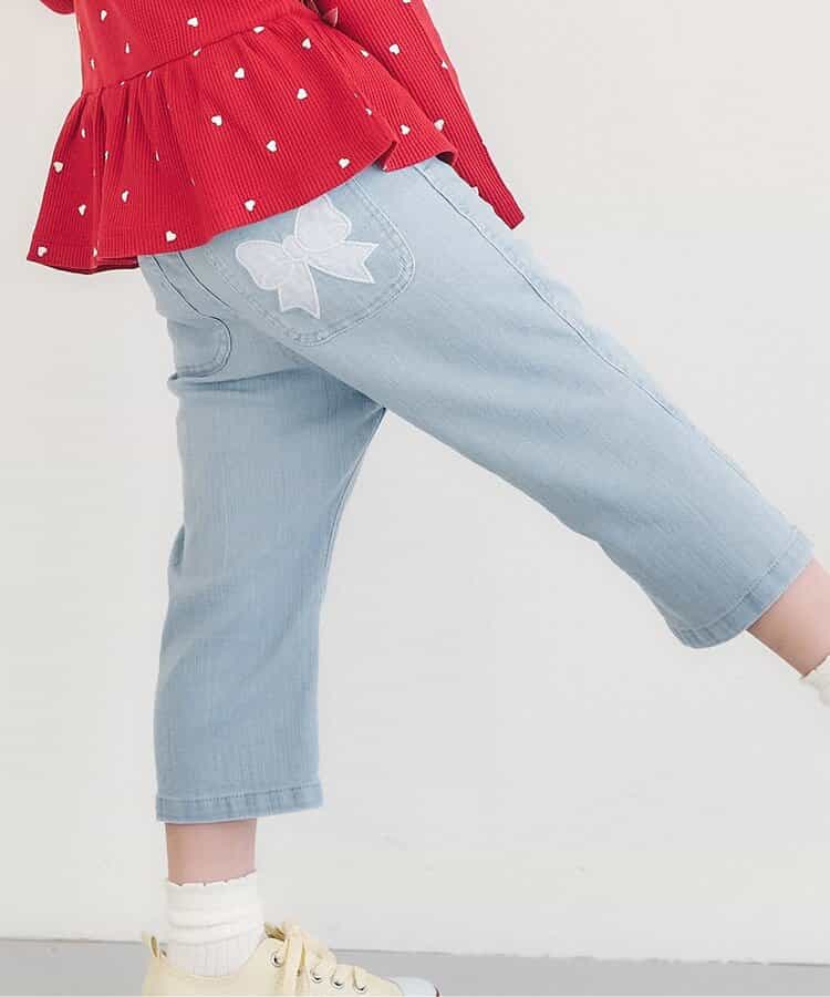 リボンポケットきゅんパンツ_クロップド丈