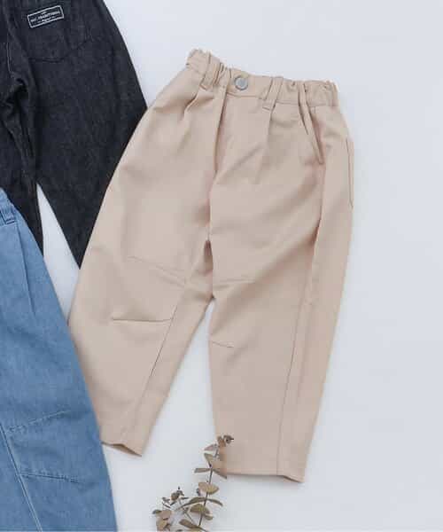 バレルレッグタックパンツ