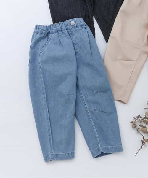 バレルレッグタックパンツ