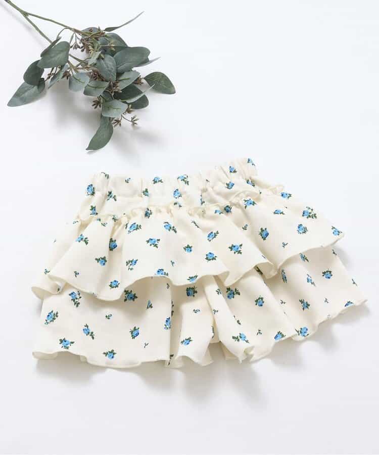 WEB限定 カットソーフリルキュロット