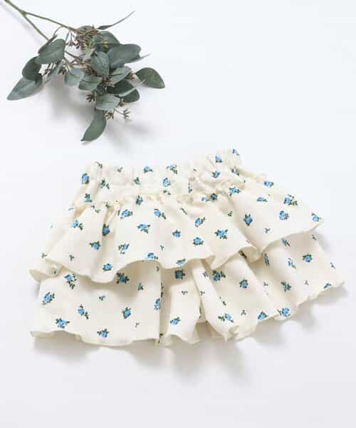 WEB限定 カットソーフリルキュロット