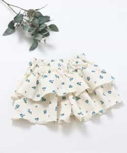 WEB限定 カットソーフリルキュロット