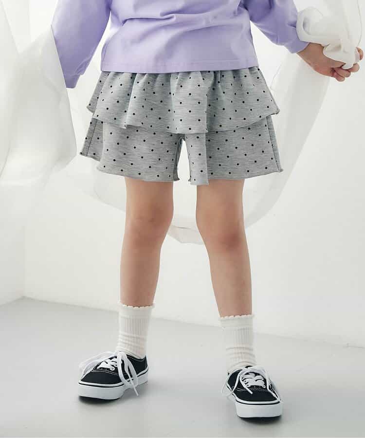 WEB限定 カットソーフリルキュロット