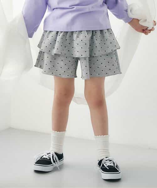 WEB限定 カットソーフリルキュロット