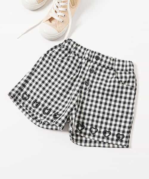 ハート刺繍ショートパンツ