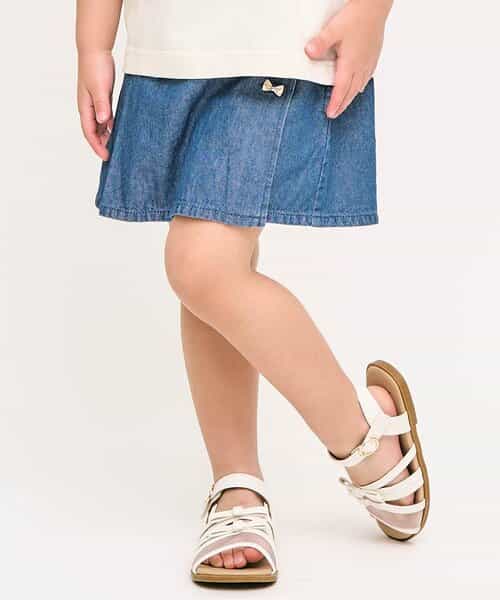 ★SALE★リボン・お花ボタンラップ風ショートパンツ