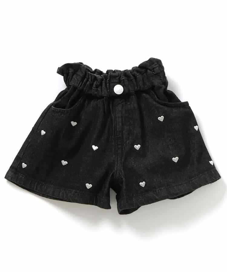 ★SALE★ハート・フラワー刺繍ショートパンツ
