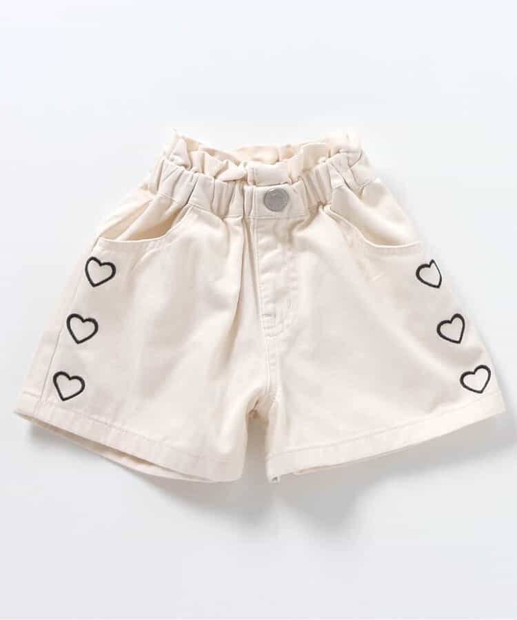 ★SALE★ハート・フラワー刺繍ショートパンツ