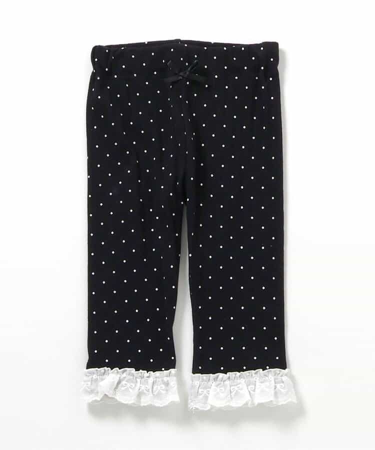 裾フリルひんやりレギンス_接触冷感  7分丈