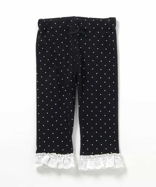 裾フリルひんやりレギンス_接触冷感  7分丈