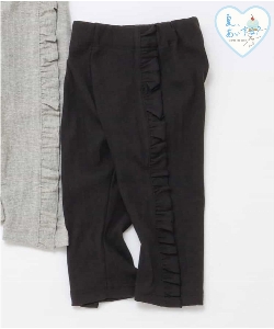 ★SALE★サイドフリルひんやりレギンス_接触冷感