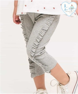 ★SALE★サイドフリルひんやりレギンス_接触冷感