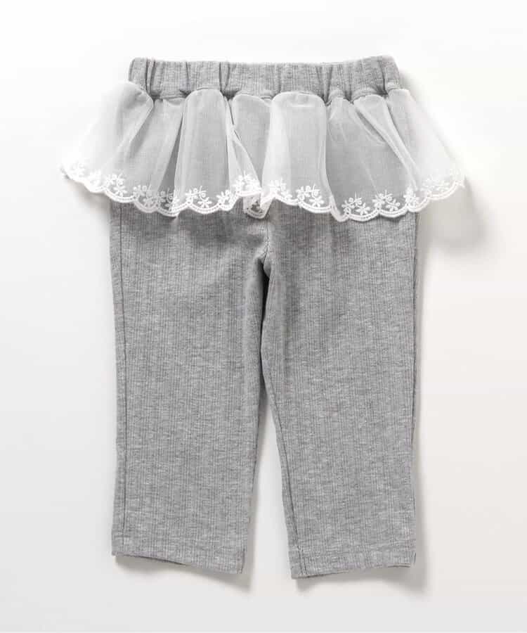 ペプラムひんやりレギンス_接触冷感  7分丈