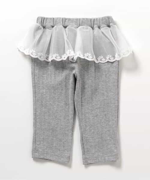 ペプラムひんやりレギンス_接触冷感  7分丈