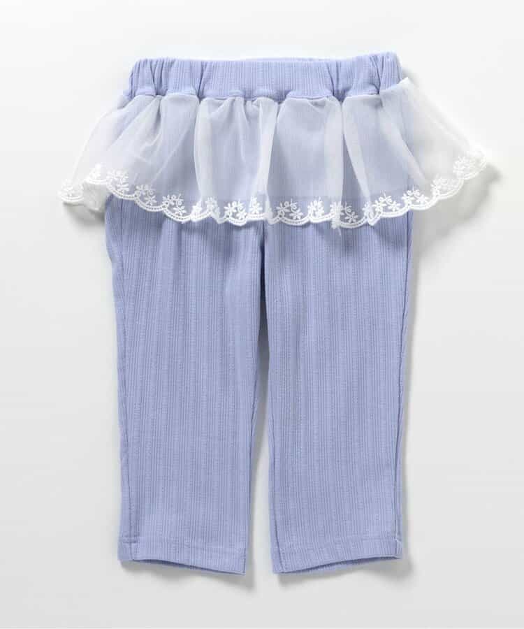 ペプラムひんやりレギンス_接触冷感  7分丈