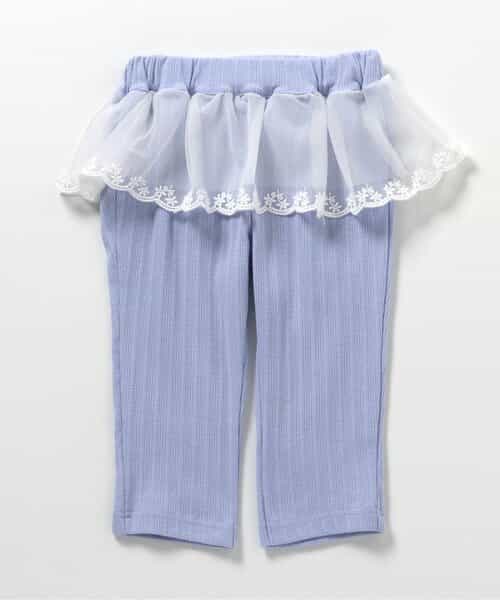 ペプラムひんやりレギンス_接触冷感  7分丈