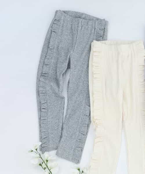 サイドフリルレギンス/7days Style pants  10分丈
