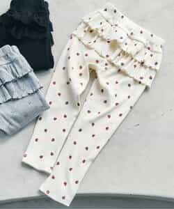 後ろフリルレギンス/7days Style pants  10分丈