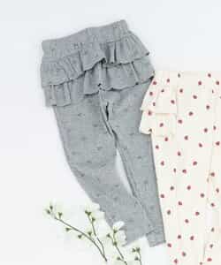 後ろフリルレギンス/7days Style pants  10分丈