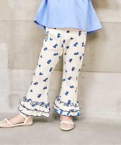 WEB限定 ワッフルフリルレギンス  10分丈