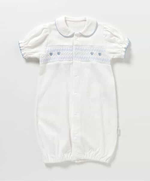 ★SALE★ハートスモッキング刺繍2wayオール