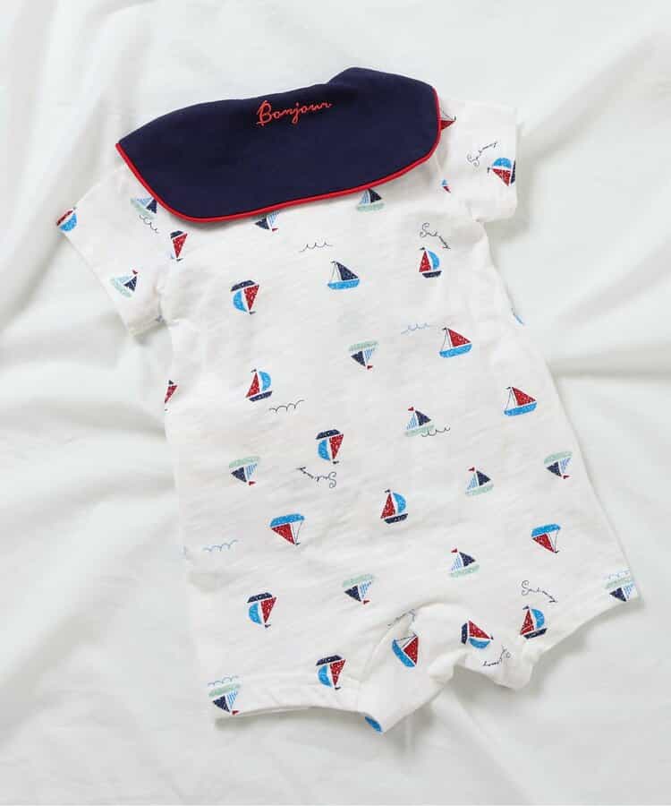 ヨット柄ロンパス