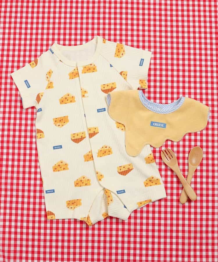 【リンク】3時のおやつ柄スタイ&ロンパス セット