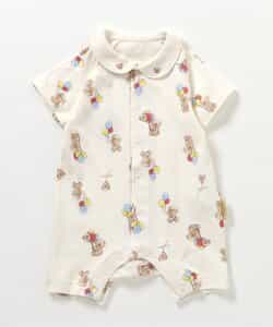 ★SALE★tiny bear 衿刺繍ロンパス