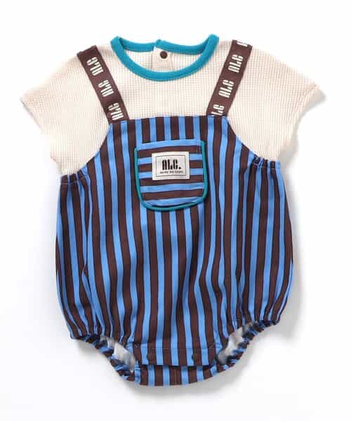 肩紐ロゴサロペットドッキングロンパス