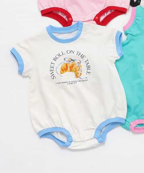 4柄転写モチーフボディースーツ