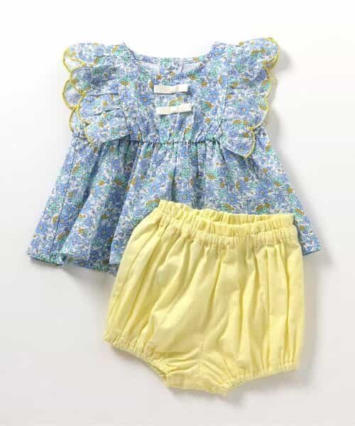 花柄スカラップセットアップ