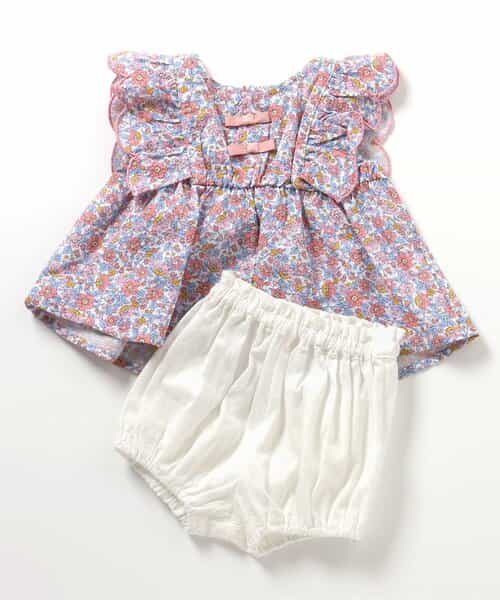 花柄スカラップセットアップ