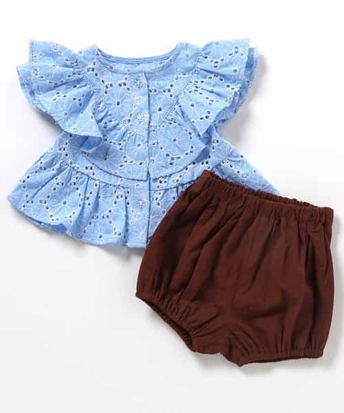 ラッフルフリルベビーセットアップ